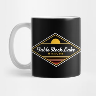 Table Rock Lake Missouri Retro Sunset Camping Mug